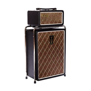 brown and black VOX amplifier